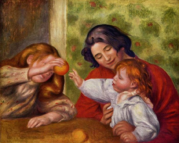 Pierre-Auguste Renoir Gabrielle, Jean und ein Madchen Spain oil painting art